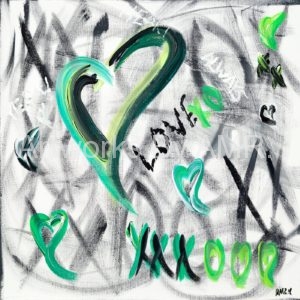 Tattooed On The Heart - Original Acrylic Painting