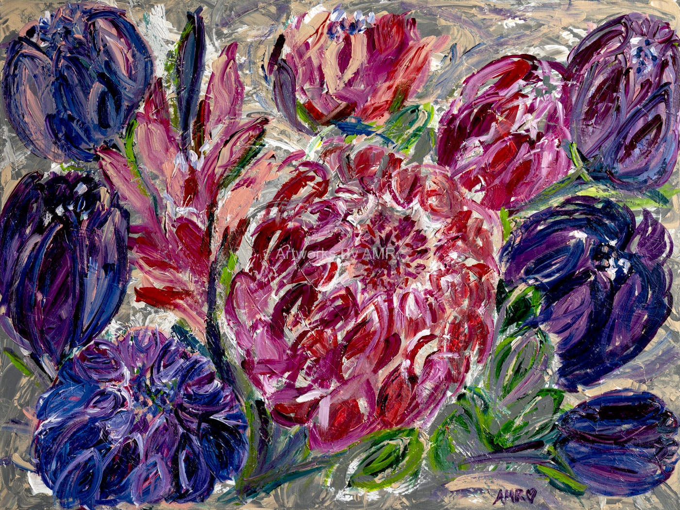 Les Fleurs – Original Acrylic Painting